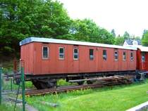 Ein s�chsischer Dreiachser am Zughotekl Wolkenstein, 20.05.06