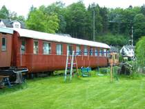 Ein Sch�rzenwagen am Zughotel Wolkenstein, 20.05.06