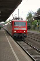 120 144 von Koblenz kommend gesehen im Bf. Andernach am 19.05.06