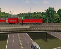 Blick vom S-Bhf. Tiergarten zur Goldelse. Wie in echt!