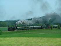 638.1301 mit �GEG Sonderzug 16659 Linz-Ried-Ampflwang) vor der Haltestelle Oberbrunn (25-05-2006) 
