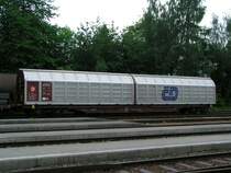 Habbillnss 31 54 2780 105-7 beladen mit Papierrollen zum Zwischenlagern in einer Rieder Speditionsfirma; Bhf. Ried i.I. 2006-05-27