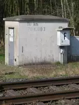 B� 288.003 mit Streckenfernsprecher bei Beckhusen am 23-3-2012.