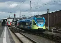 ET 007 der Westfalenbahn nach Herford bei der Bereitstellung in Padernborn am 31.M�rz 2012.