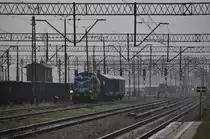 SM42 988 bei str�mendem Regen in Szczecin Port Centralny (31.03.2012)