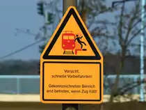 Gesehen am 03.04.2012 auf dem Bahnsteig in Bad-Honnef.