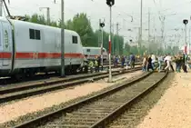 Tag der offenen T�r im ICE Bahnbetriebswerk in Hamburg-Eidelstedt 1990