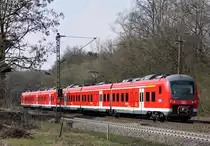 440 818 und ein weitere 440er als RB nach Schl�chtern am 04.04.12 in Vollmerz