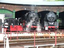 100 755, 44 1486 und 50 3606 zum Dampflokfest Sta�furt am 27.05.06