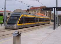 MP 051 am 11.05.2006 in der Endstation der Linie B (rot) Povoa de Varzim, diese Linie ist mit 40,2 km die l�ngste der Metro und wird nach den Zukunftspl�nen in dieser Richtung nicht mehr verl�ngert.