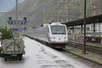 Einfahrt eines ETR 470 nach Milano in Bellinzona.07.03.12