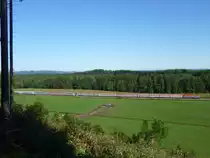 Eine RCH 1116 zieht am 10.09.11 den EC 111 nach Villach. Aufgenommen bei �bersee.