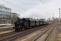 70 083 mit einem Sonderzug am 08.04.2012 am Heimeranplatz in M�nchen.