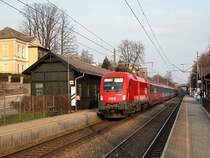 �BB 1116 011-6 mit IC 740 (nach Salzburg), Neulengbach Stadt, 09.04.2006