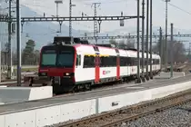 Triebzug RBDe 560DO(Domino)sie werden k�nftig die �lteren 3 teil.NPZ RBe 540 und RBDe 560 auf der Strecke Chur-Ziegelbr�cke-Chur ersetzen.Sargans 24.02.12

