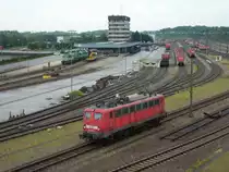 14 003-5 f�hrt am 27.8.2011 aus der Abstellanlage von Maschen rbf in Richtung der Richtungsgruppen.