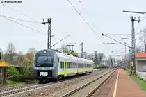 440 404 mit Ag 84416 von Plattling nach Neumarkt (Oberpf) beim Halt in Regensburg-Pr�fening, 10.04.2012