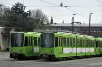 TW 6000 er Stadtbahnz�ge in Glocksee/Hannover, am 08.04.2012.