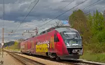 S� 312-001 f�hrt durch Maribor-Tabor Richtung Poljčane. / 12.4.2012