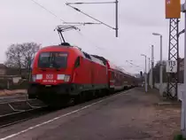 182 023-2 mit S-Bahn nach Mei�en am 16.04.2012 in Dresden Pieschen.