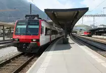 Regio RBDe 560DO nach Ziegelbr�cke im Bhf.Chur.17.04.12