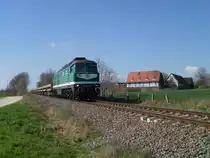 V 300 002 f�hrt am 17.04.12 durch Gro�braunshain Richtung Kayna.