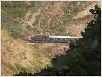Bergfahrt der 442.59 durch die steil abfallenden Kakteenh�nge zwischen Arbaroba und Shegerini. (02.02.2012)