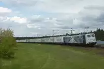 139 213-3 und 139 310-7 sind mit dem EKOL am 18.04.2012 bei Wagh�usel