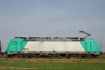 Cobra 2843 (E186 235) als Seitenportrait.Aufgenommen am 24.3.12 in Neuss-Allerheiligen.