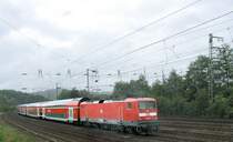 Ein Regio mit der 112 163 vom Bw N�rnberg durchf�hrt gerade Hagen-Hengstey mit Ziel Rheine.