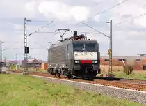 Black Beauty hatte es ziemlich eilig als sie( MRCE 189 994-7) Lz von Neuss kommend gen S�den donnerte......Freitag 20.4.2012
