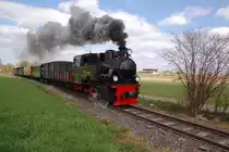 Noch ein Bild vom Ostersonntag den 8.April 2012. Die Lok Nr. 101 Schwarzbach macht hier m�chtig Dampf......bergan gen Stahe......ob die wohl die Umweltplakette bek�m?,-D