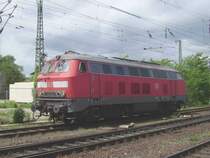 Nach der Ankunft mit ihrem Spritzzug hei�t es f�r 225 101 umsetzen in Worms Hbf.