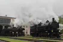 109.13, 310.23 und 52 100 hier bei einer kleinen Lokparade zur Saisener�ffnung im Eisenbahnmuseum Strasshof; am 22.04.2012