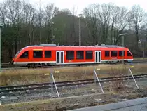 Der Triebwagen 640 023-7 ist am 02.01.2012 am Mendener Bahnhof abgestellt worden, da der Motor defekt war.