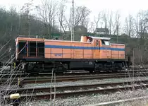 Lok 98 80 3291 964-5 wartet am 19.01.2012 im Mendener Bahnhof