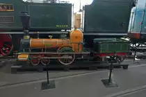 Modell der  Spanisch Br�tli Bahn  LIMAT mit der Betriebnsnumme 1 im Verkehrshaus Luzern. Die Bahn fuhr am 07. August 1847 als erste Schweizer Eisenbahn von Z�rich nach Baden und zur�ck. Die Aufnahme stammt vom 17.04.2012.