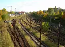 13.10.2007 Berlin Frankfurter Allee. Ausfahrsignale Richtung Greifswalder Str.