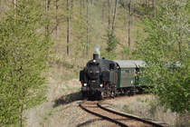 Sonderzug im Gelisbogen kurz vor der Haltestelle Hofern. [29.04.2012]