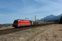 Am 02.04.2012 fuhr 541 010 mit einem G�terzug nach Villach S�d und konnte bei Finkenstein fotographiert werden.