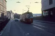 Wien Wiener Stadtwerke-Verkehrsbetriebe (WVB) SL O (E1 4802 (SGP 1973)) III, Landstraße, Hintere Zollamtsstraße am 2. Mai 1976. - Scan eines Diapositivs. Kamera: Leica CL.
