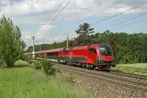 1116.242 als RJ-554 kurz vor Wr.Neustadt am 12.5.12