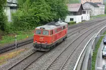 SVG 2143.21 im Dienste der VBG rangiert am 12.05.2012 in Immenstadt um sp�ter den Alex nach Oberstdorf zu �bernehmen.