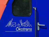 Das �kotrans-Logo an der 482 008-0 am 24.09.2012 in Aachen West.