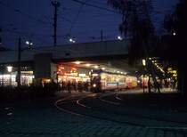 Wien Wiener Stadtwerke-Verkehrsbetriebe (WVB) SL B (E1 4735 (SGP 1971)) II, Leopoldstadt, Praterstern am 2. November 1976. - Scan eines Diapositivs. Film: Kodak Ektachrome. Kamera: Leica CL.