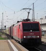 WLE 81 (189 801) zieht am 17. Mai 2012 den Warsteiner Bierzug durch Bamberg in Richtung Ha�furt.