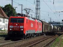 189 004-5 und 185 200 am 10.06.06 in Gro�korbetha.