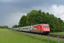 101 109  CEWE-Fotobuch  mit dem 35 Minuten versp�teten EC 219 auf dem Weg nach Graz Hbf am 29.05.12 unterwegs am B� Vogl.