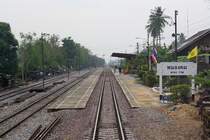 Bf. Nong Tom, Blickrichtung Bangkok, am 15.Mrz 2012.