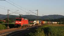 152 153-3 mit einem KLV Zug bei Kollmarsreute 25.5.12